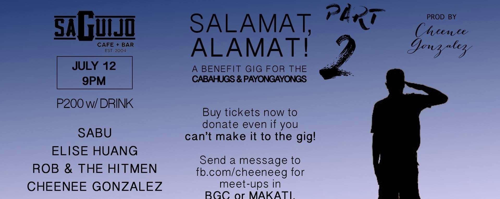 Salamat,Alamat! 2: A Benefit Gig for the Cabahugs & Payongayongs